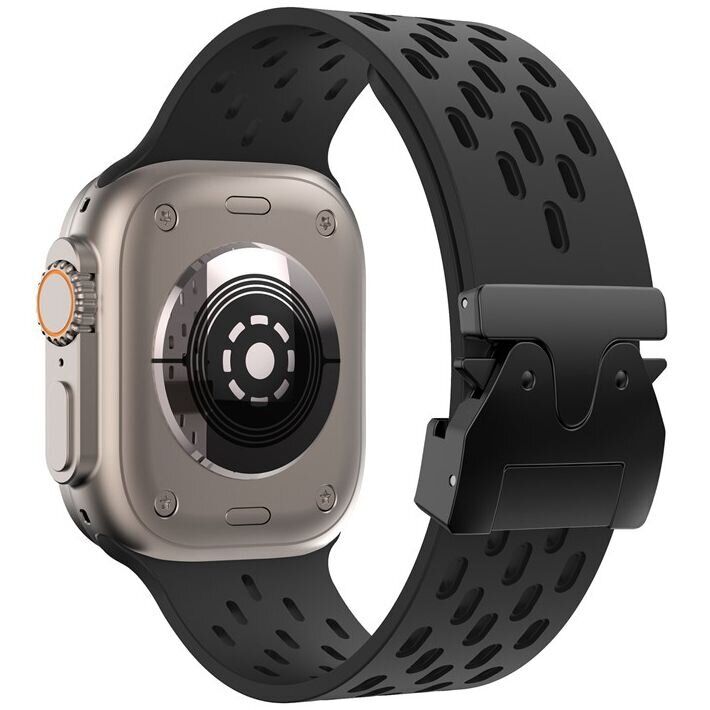 Ремешок KALEBOL Astra Strap для Apple Watch 46 / 45 / 44 / SE 44 / 42 (Series 1-3) / Ultra / Ultra 2 - Black: фото 2 из 9