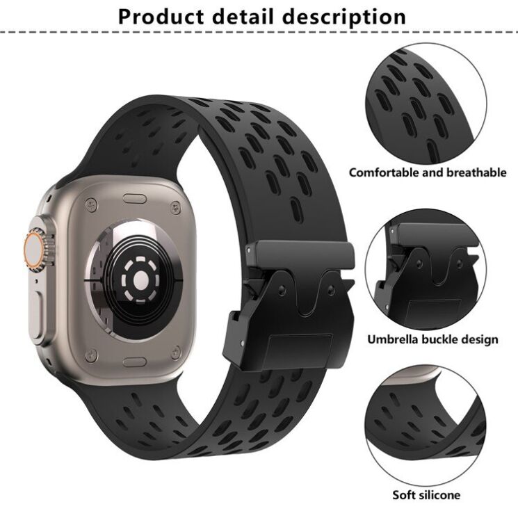 Ремешок KALEBOL Astra Strap для Apple Watch 46 / 45 / 44 / SE 44 / 42 (Series 1-3) / Ultra / Ultra 2 - Starlight: фото 7 из 9