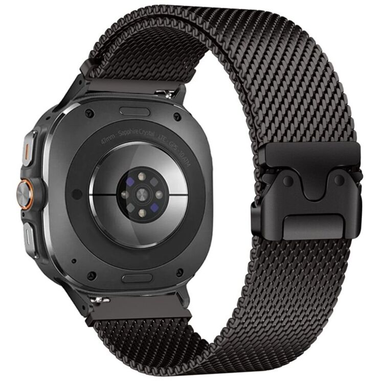 Ремінець Reframe Milanese Mesh для Samsung Galaxy Watch 8 (40/44mm) / 8 Classic - Black: фото 1 з 7