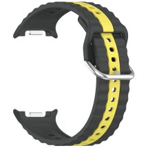 Ремешок Reframe Vertical Strip для Samsung Galaxy Watch 8 (40/44mm) / 8 Classic / Ultra (2025) - Grey / Yellow: фото 1 из 5