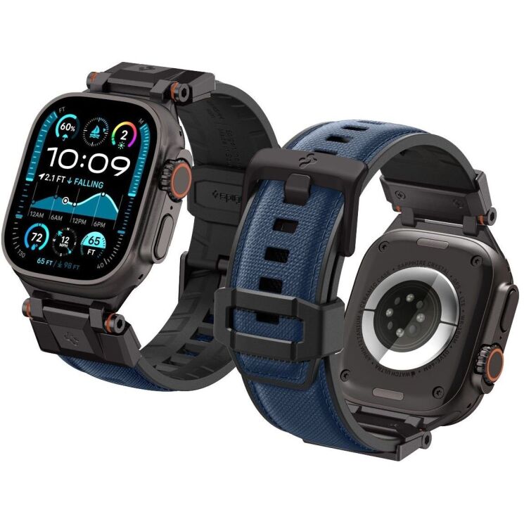 Ремешок Spigen (SGP) DuraPro Armor для Apple Watch 46 / 45 / 44 / SE 44 / 42 (Series 1-3) / Ultra / Ultra 2 - Navy Blue: фото 5 из 16