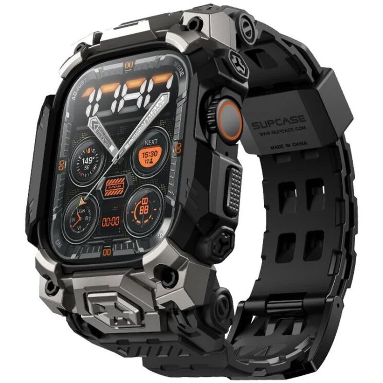 Ремешок Supcase UB Ore для Apple Watch Ultra / Ultra 2 (49mm) 843439156678 - Black: фото 2 из 11