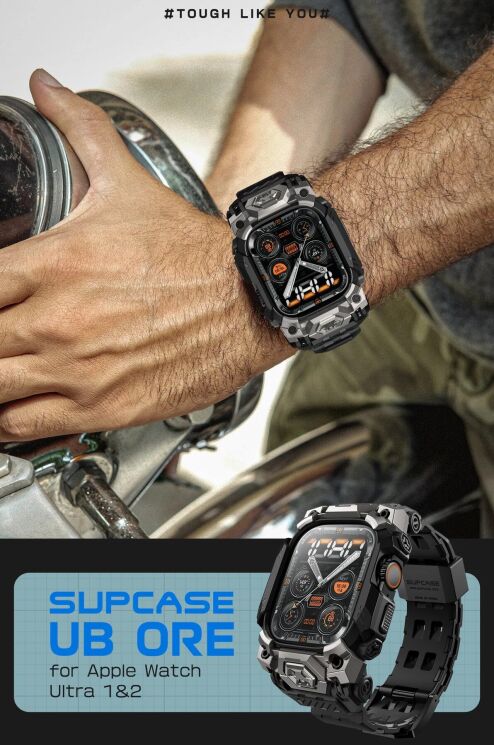 Ремешок Supcase UB Ore для Apple Watch Ultra / Ultra 2 (49mm) 843439156678 - Black: фото 11 из 11