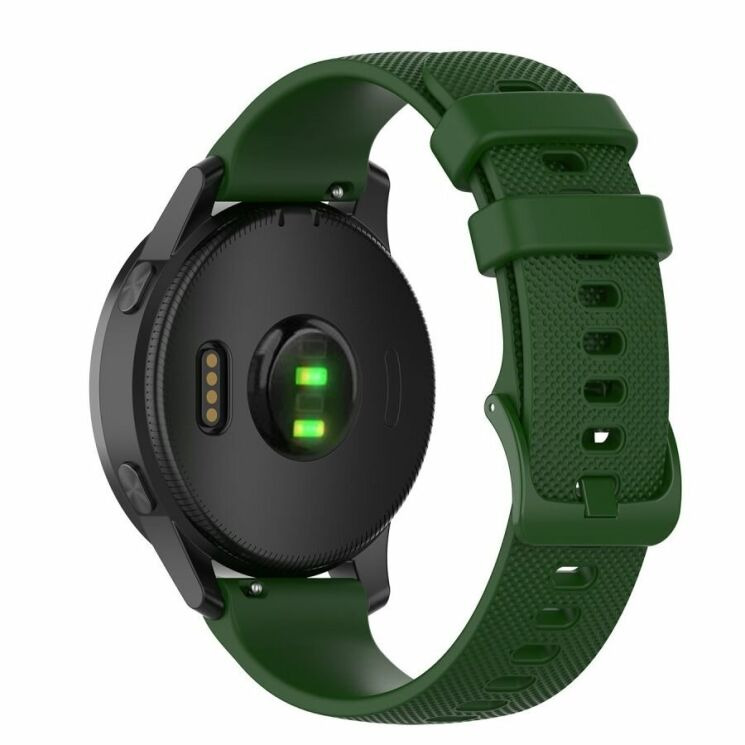 Ремешок UniCase Rhombus Texture для Huawei Watch GT 2e - Army Green: фото 2 из 5