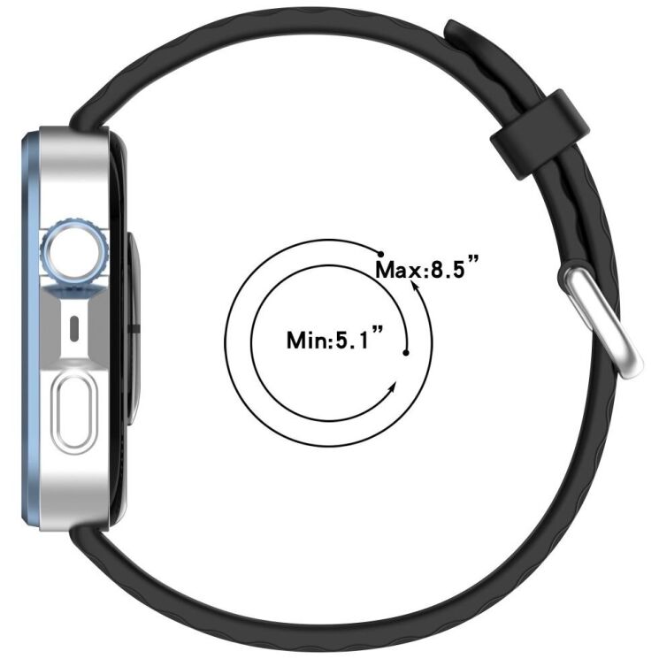 Ремешок UniCase Silicone Strap для Huawei Watch Fit 3 / Fit 4 / Fit 4 Pro - Ivory White: фото 6 из 7