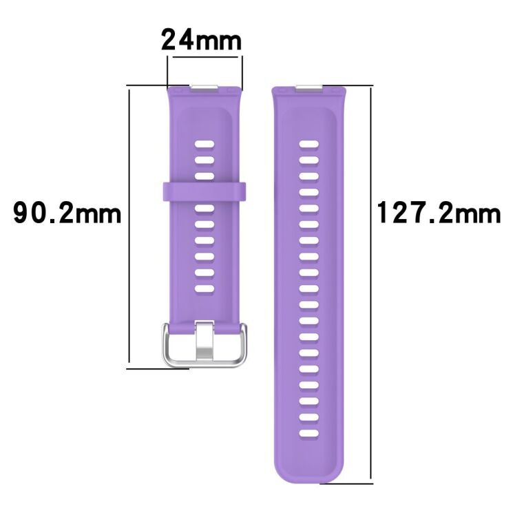 Ремешок UniCase Silicone Strap для Huawei Watch Fit 3 / Fit 4 / Fit 4 Pro - Ivory White: фото 7 из 7