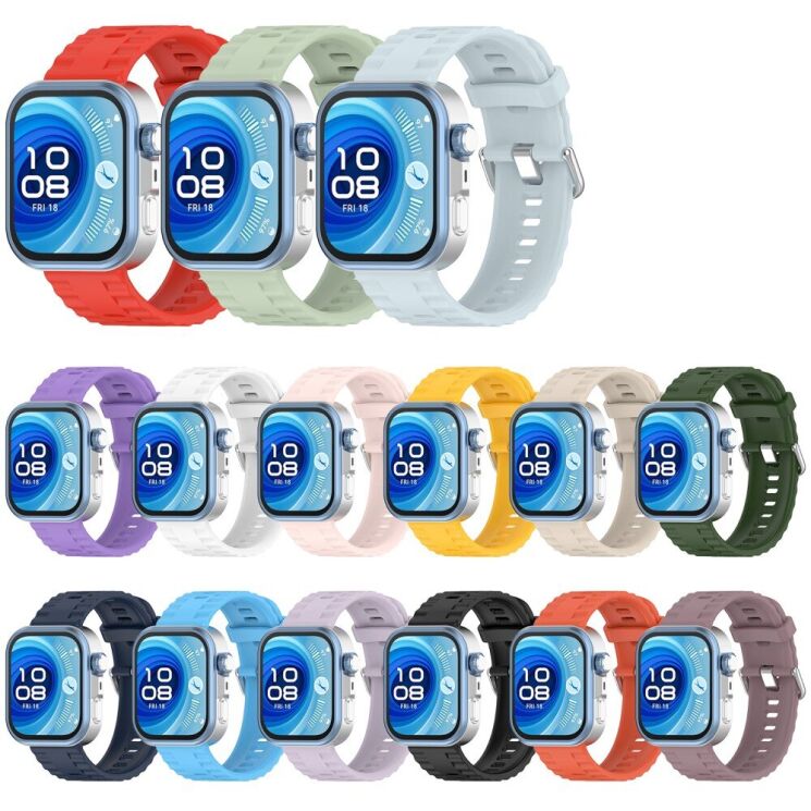Ремешок UniCase Silicone Strap для Huawei Watch Fit 3 / Fit 4 / Fit 4 Pro - Ivory White: фото 5 из 7