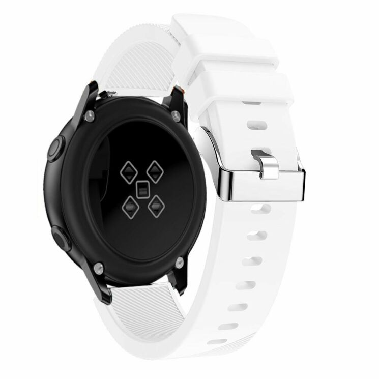 Ремінець UniCase Twill Texture для Samsung Watch Active / Active 2 40mm / Active 2 44mm - White: фото 1 з 5