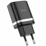 Мережевий зарядний пристрій Hoco C12Q Smart QC3.0 (3A) - Black (141624B)