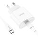 Сетевое зарядное устройство Hoco C94A PD20W + кабель Type-C to Type-C - White (346201W). Фото 3 из 8
