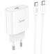 Сетевое зарядное устройство Hoco C94A PD20W + кабель Type-C to Type-C - White (346201W). Фото 1 из 8