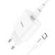 Сетевое зарядное устройство Hoco C94A PD20W + кабель Type-C to Type-C - White (346201W). Фото 2 из 8