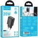 Мережевий зарядний пристрій Hoco N61 PD20W + QC3.0 (USB + Type-C) - Black (960199B). Фото 4 з 6