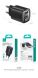 Мережевий зарядний пристрій USAMS US-CC229 GaN 30W (USB + Type-C) - Black (960219B). Фото 16 з 16