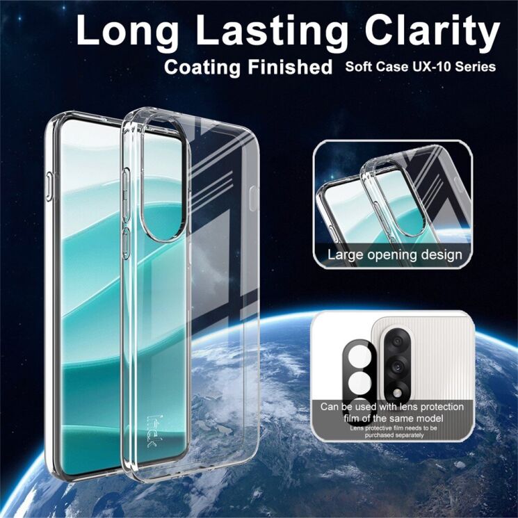 Силиконовый чехол IMAK UX-10 Series для OnePlus Nord 5 / Ace 5 Ultra - Transparent: фото 3 из 7