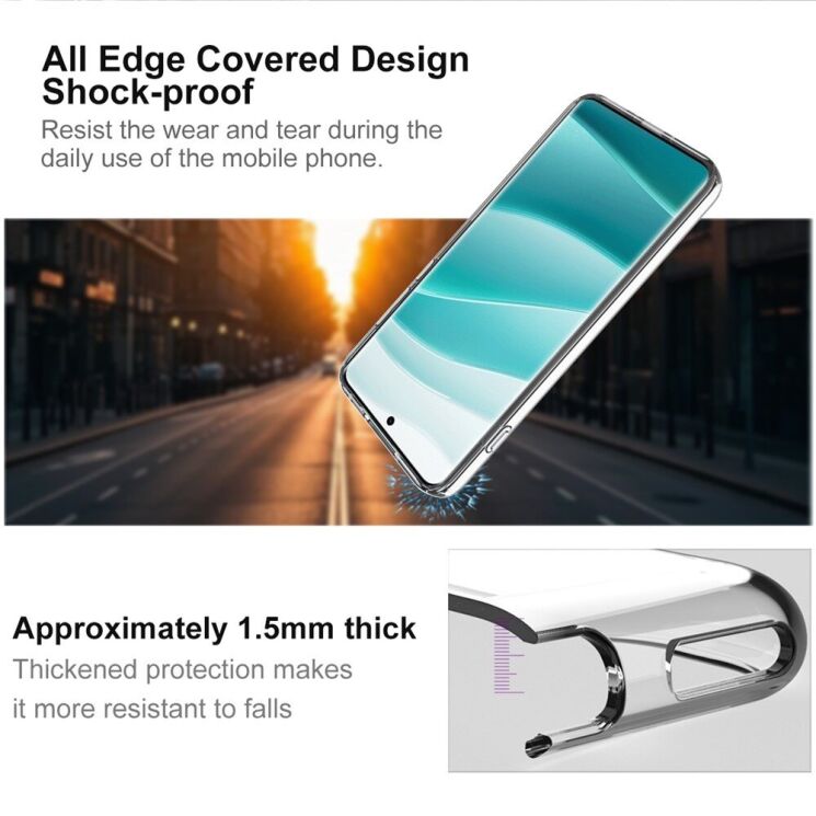 Силиконовый чехол IMAK UX-10 Series для OnePlus Nord 5 / Ace 5 Ultra - Transparent: фото 4 из 7