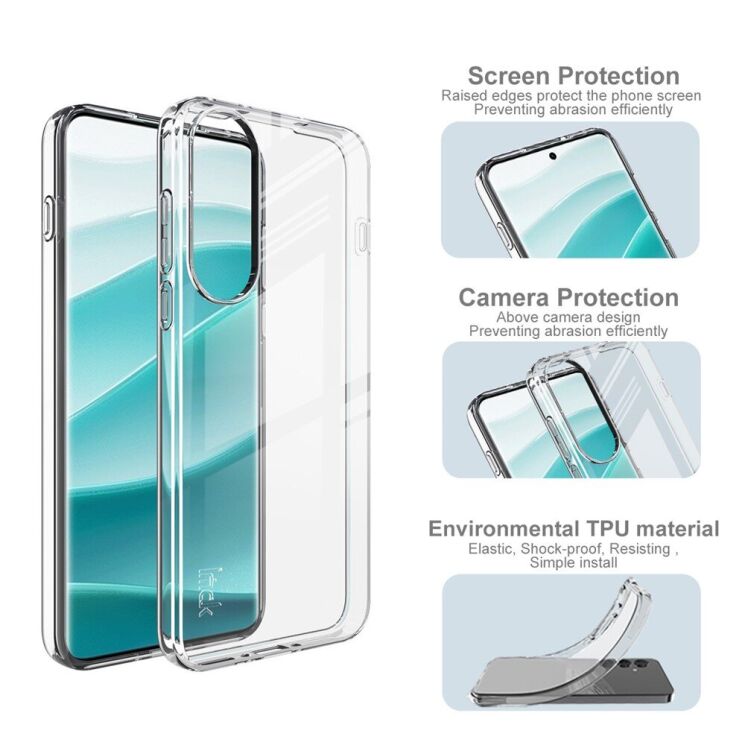 Силиконовый чехол IMAK UX-10 Series для OnePlus Nord 5 / Ace 5 Ultra - Transparent: фото 5 из 7