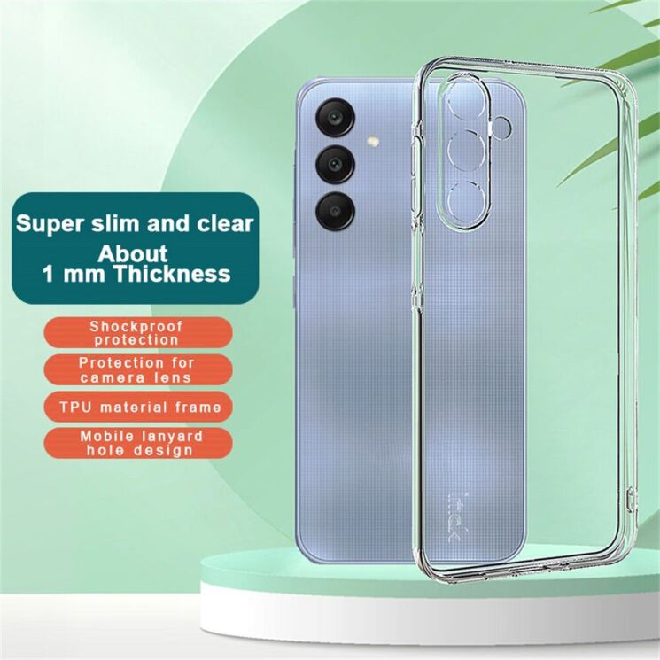 Силиконовый чехол IMAK UX-5 Series для Samsung Galaxy A16 (A165) - Transparent: фото 4 из 10
