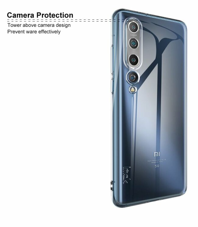 Силиконовый (TPU) чехол IMAK UX-5 Series для Xiaomi Mi 10 - Transparent: фото 13 из 13