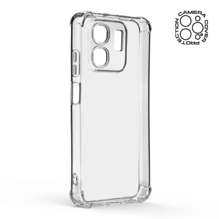 Силиконовый (TPU) чехол ArmorStandart Air Force для Infinix Hot 50i (X6531) / Smart 9 (X6532) - Clear: фото 3 из 6