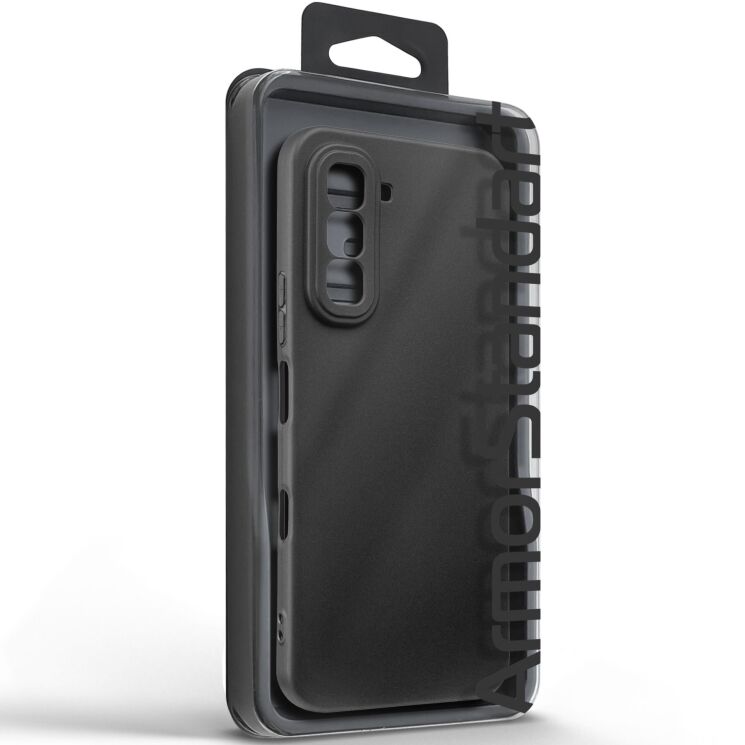 Силіконовий (TPU) чохол ArmorStandart Matte Slim Fit для Infinix Hot 70 - Black: фото 3 з 5