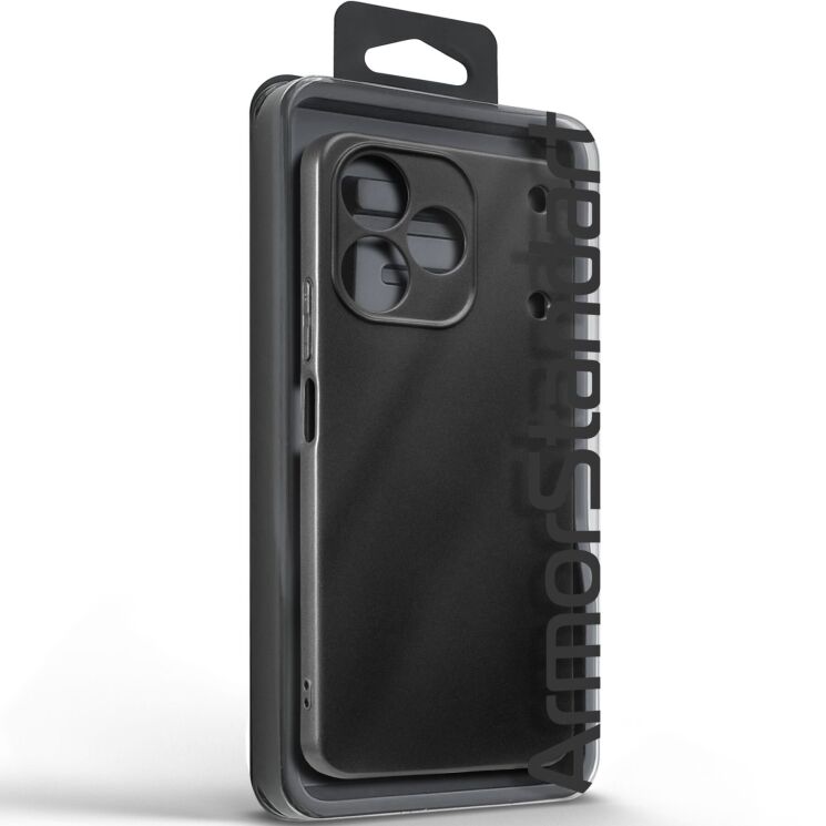 Силиконовый (TPU) чехол ArmorStandart Matte Slim Fit для Realme Note 80 - Black: фото 3 из 5