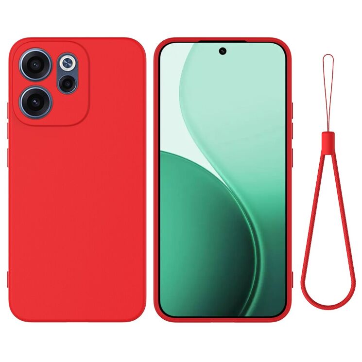 Силиконовый (TPU) чехол Deexe Silicone Case для OPPO Reno 15 F/FS - Red: фото 1 из 9