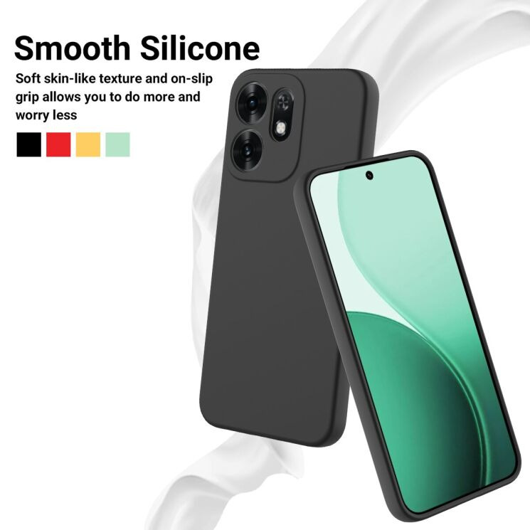 Силиконовый (TPU) чехол Deexe Silicone Case для OPPO Reno 16 - Red: фото 4 из 9