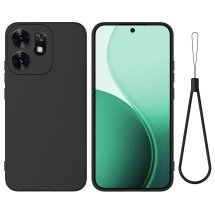 Силиконовый (TPU) чехол Deexe Silicone Case для OPPO Reno 16 - Black: фото 1 из 9