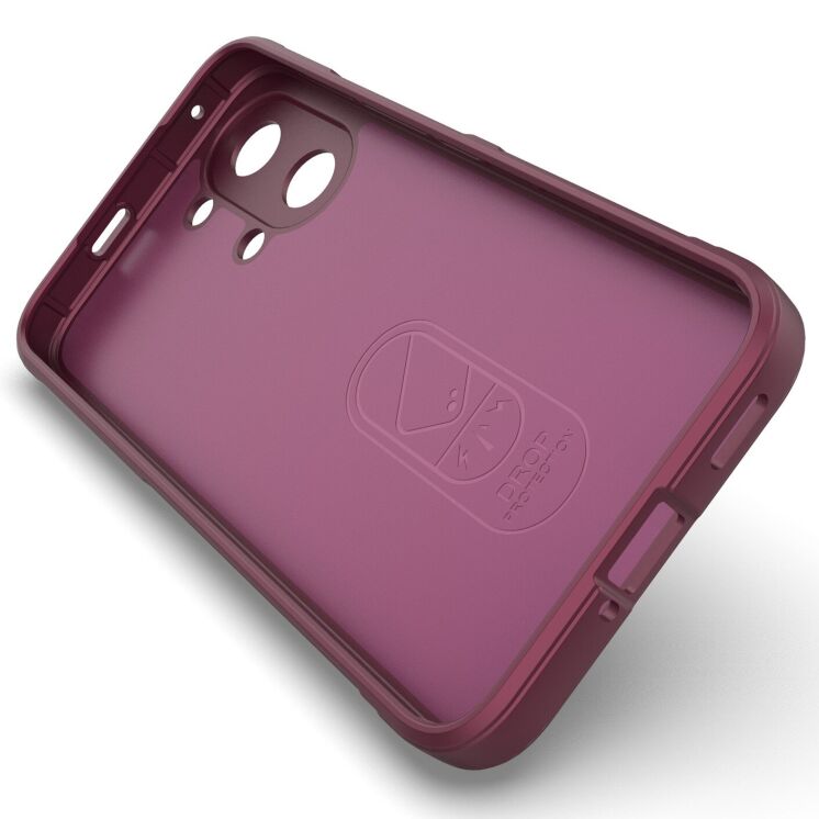 Силиконовый (TPU) чехол Deexe Terra Case для Xiaomi Poco X8 Pro Max - Wine Red: фото 3 из 6