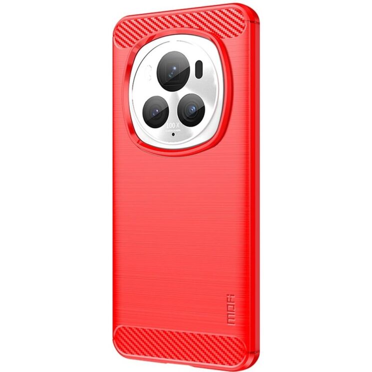 Силиконовый (TPU) чехол MOFI Carbon Fiber для Honor Magic 6 Pro - Red: фото 2 из 9