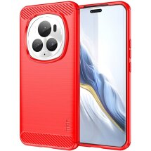 Силиконовый (TPU) чехол MOFI Carbon Fiber для Honor Magic 6 Pro - Red: фото 1 из 9