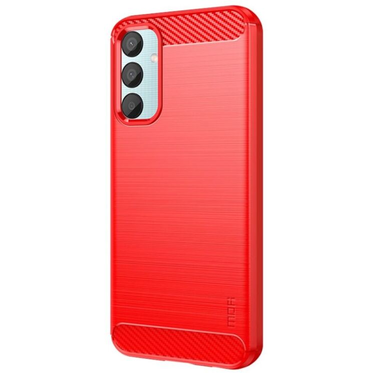 Силиконовый (TPU) чехол MOFI Carbon Fiber для Samsung Galaxy M15 (M156) - Red: фото 2 из 11