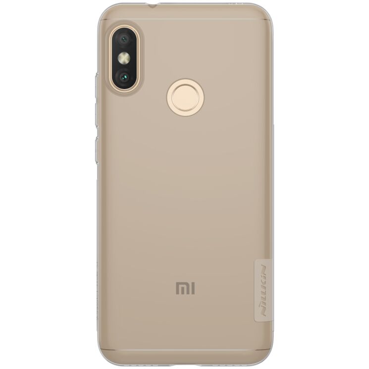 Силиконовый (TPU) чехол NILLKIN Nature для Xiaomi Redmi 6 Pro / Mi A2 Lite - Grey: фото 3 из 7