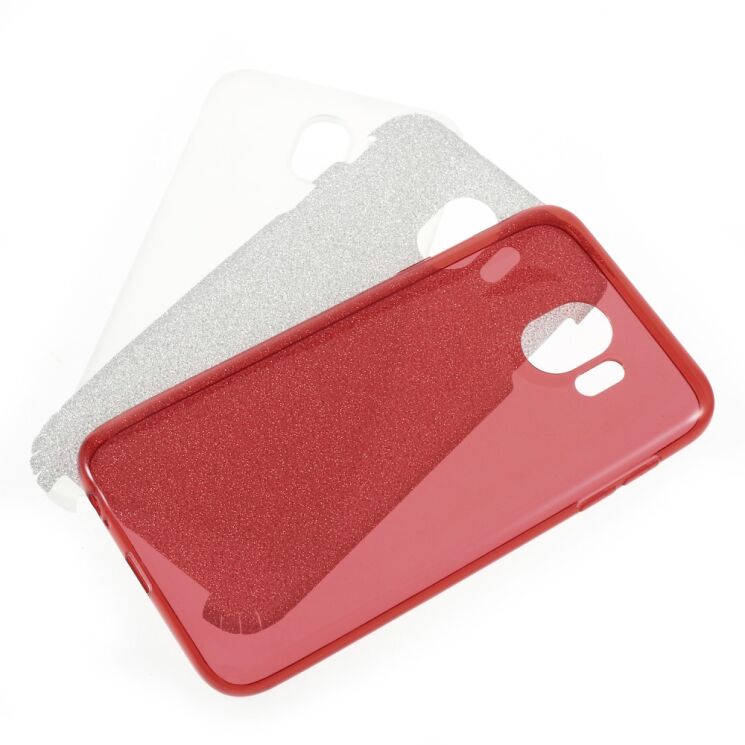 Силиконовый (TPU) чехол UniCase Glitter Cover для Samsung Galaxy J4 2018 (J400) - Red: фото 4 из 4
