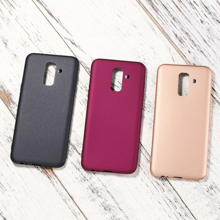 Силиконовый (TPU) чехол X-LEVEL Matte для Samsung Galaxy A6+ 2018 (A605) - Gold: фото 3 из 4