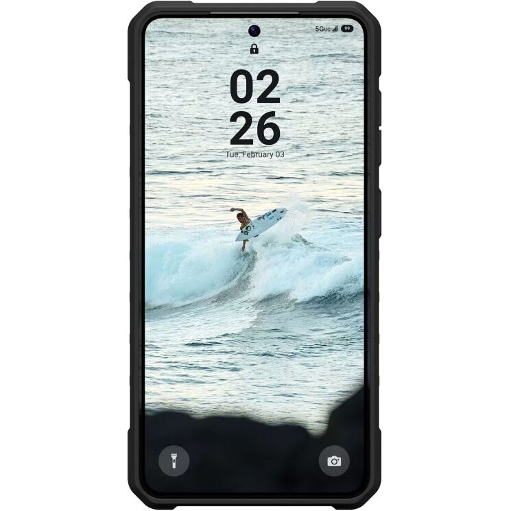 Ударопрочный чехол URBAN ARMOR GEAR Pathfinder Clear MagSafe для Samsung Galaxy S26 (S942) 214528113140 - Ash / Black: фото 2 из 9