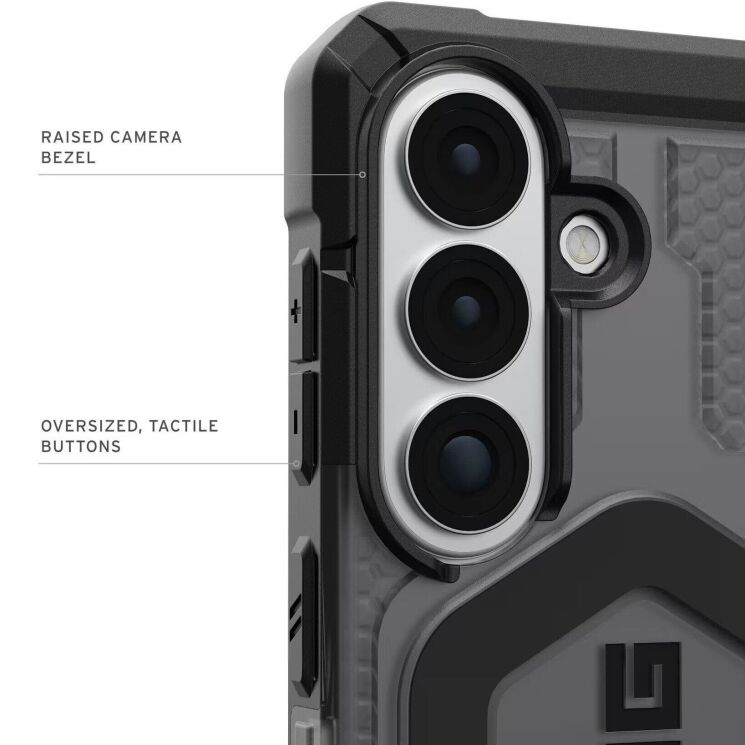 Ударопрочный чехол URBAN ARMOR GEAR Pathfinder Clear MagSafe для Samsung Galaxy S26 (S942) 214528113140 - Ash / Black: фото 9 из 9