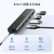 USB HUB UGREEN CM219 4 in 1 USB to 4USB 3.0 (25851) - Black (896534B). Фото 3 из 8