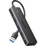 USB HUB UGREEN CM219 4 in 1 USB to 4USB 3.0 (25851) - Black: фото 1 из 8