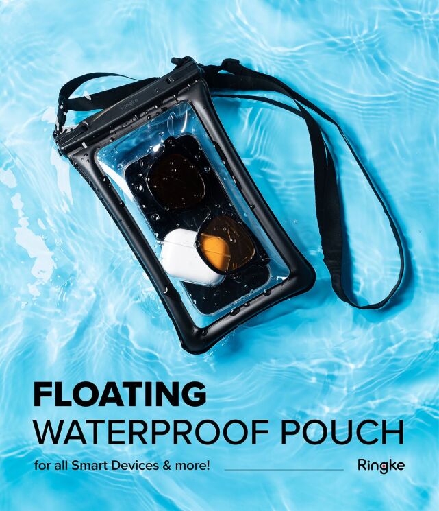 Влагозащитный чехол Ringke Floating Waterproof Pouch (8809919305051) - Black: фото 2 из 16