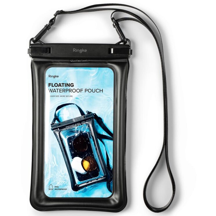 Влагозащитный чехол Ringke Floating Waterproof Pouch (8809919305051) - Black: фото 1 из 16