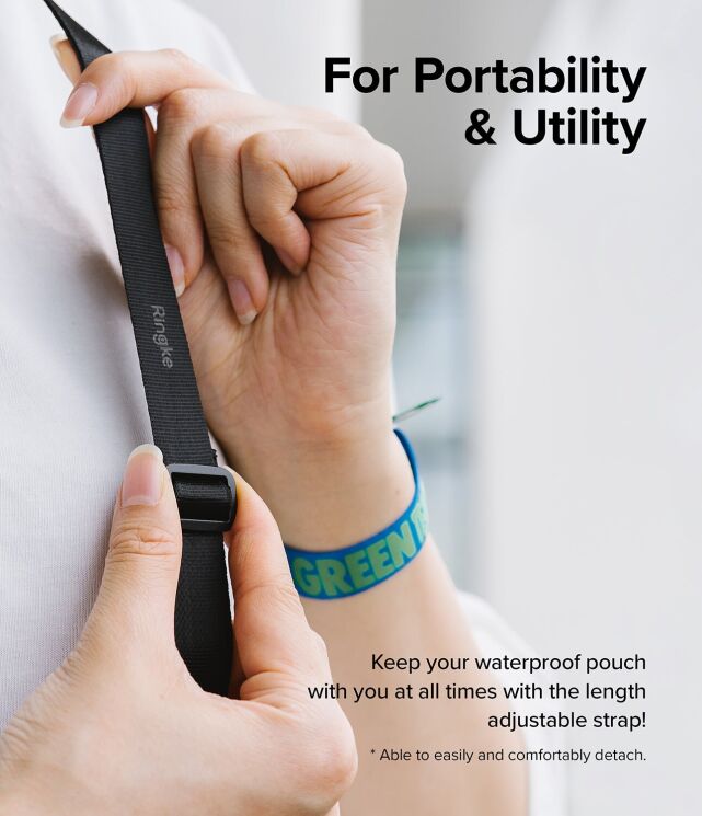 Влагозащитный чехол Ringke Floating Waterproof Pouch (8809919305051) - Black: фото 9 из 16