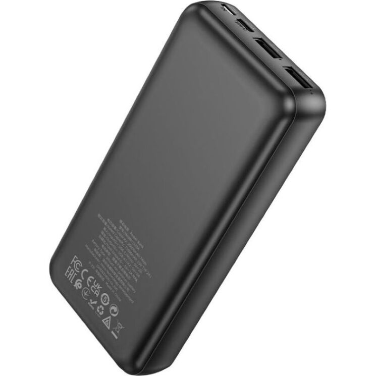 Зовнішній акумулятор Hoco J123A 12W (20000mAh) - Black (995726B) Зовнішній акумулятор Hoco J123A 12W (20000mAh) - Black: фото 4 з 7