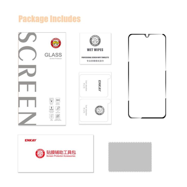 Защитное стекло ENKAY Full Glue для Samsung Galaxy A06 (A065) - Black: фото 7 из 7