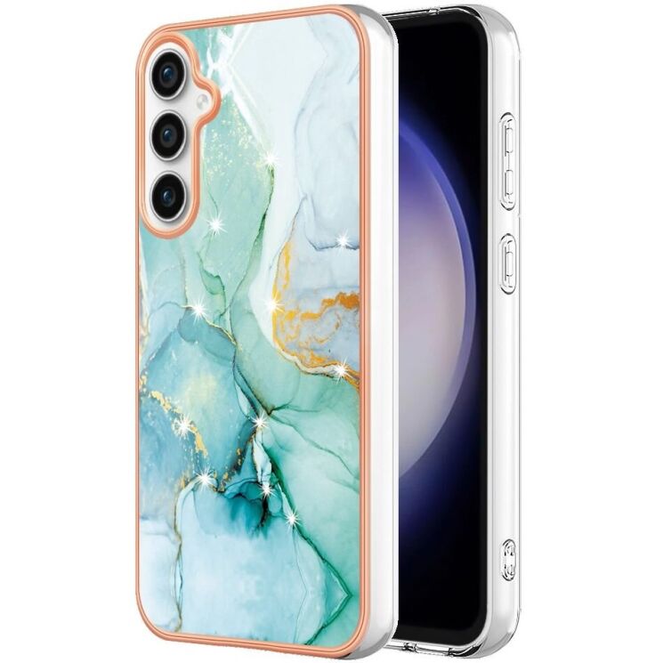 Захисний чохол Deexe Marble Case для Samsung Galaxy S24 FE (S721) - Green: фото 1 з 1