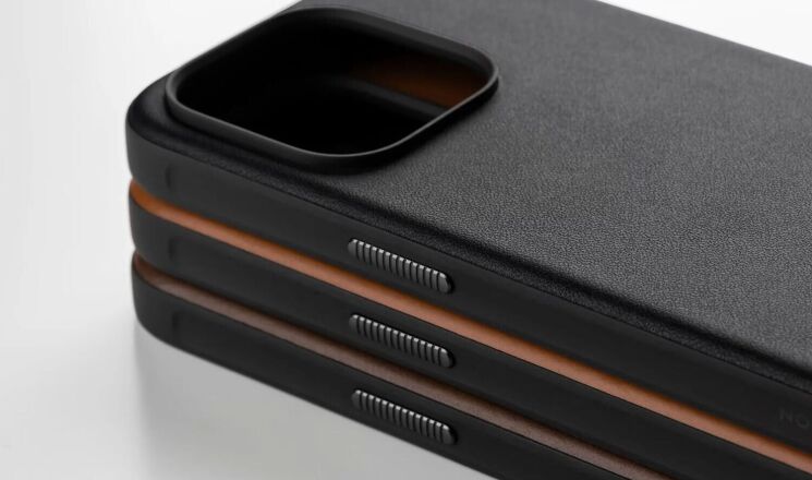 Захисний чохол Nomad Modern Leather Case для Apple iPhone 15 Pro Max - Brown: фото 13 з 14