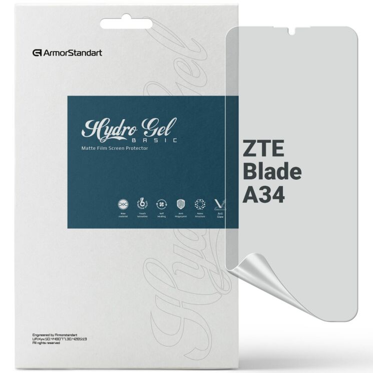 Захисна плівка на екран ArmorStandart Matte для ZTE Blade A34: фото 1 з 5