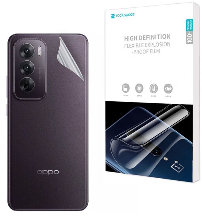Захисна плівка на задню панель RockSpace Explosion-Proof SuperClear OPPO Reno 12: фото 1 з 9