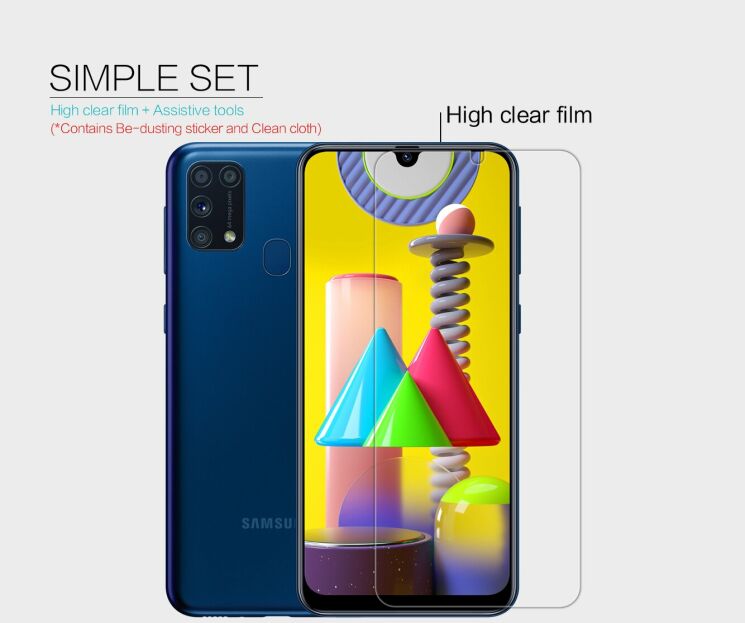 Защитная пленка NILLKIN Crystal для Samsung Galaxy M31 (M315): фото 11 из 13